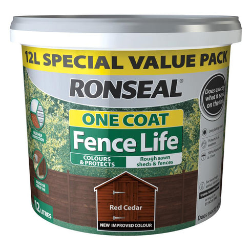 ONE COAT FENCELIFE RED CEDAR 12LT ~